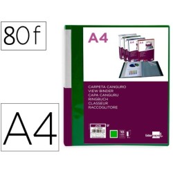 Carpeta 80 fundes PP A4 verd personalitzable