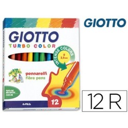 Estuche rotulador Giotto Turbo 12u.