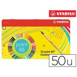 Retolador Stabilo Point 88 Estoig metall 50u.