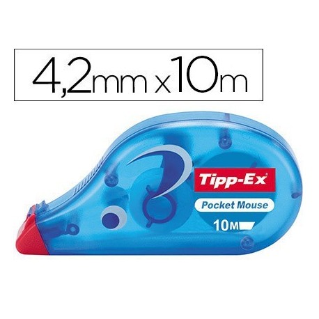 Cinta correctora TiPPex Pocked ratolí 4,2mmx10m