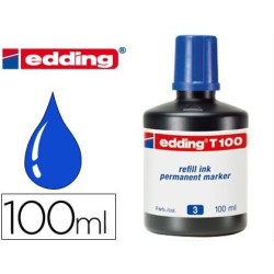 Tinta para llenar marcadores Edding 100ml. azul