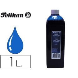 Tinta tampó Pelikan blau 1L.