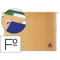 Carpeta penjant amb visor superior foli 10u.