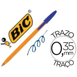 Bolígraf Bic Taronja Blau