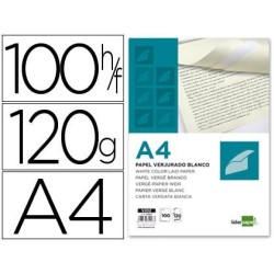 Paper verjurat A4 120g blanc 100u.