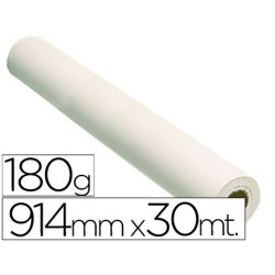 Paper plotter glossy 180gr. 36 "(914mm.) X30m.