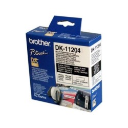 Etiqueta Brother DK-11204 17x54mm. paper tèrmic multipropòsit 400u.