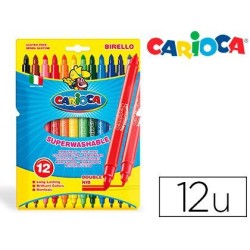 Rotulador Carioca Doble punta Estuche 12u.