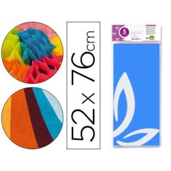 Fulls paper Seda 52x76cm. 5u. blau cel