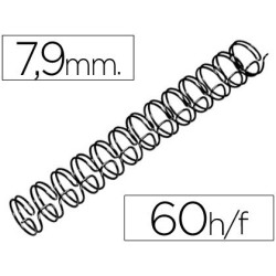 Espiral Wiro 3: 1 7,9mm nº5 negre 100u