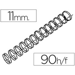 Espiral Wiro 3: 1 11mm nº7 negre 100u