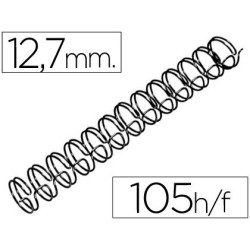 Espiral Wiro 3: 1 12,7mm nº8 negre 100u