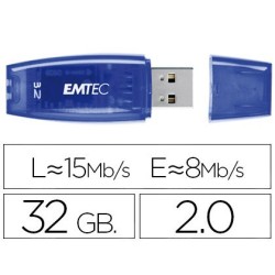 Memòria USB Emtec flash c410 32 Gb 2.0 blau