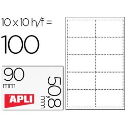 Targetes visita microperforades 200gr. 90x50,8mm