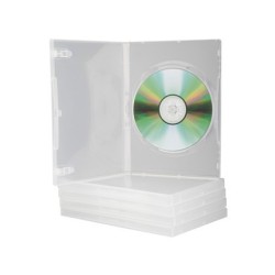 Caixa DVD transparent 5u.