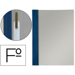 Carpeta dossier fastener PVC Foli blau marí