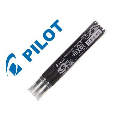 Recanvis Pilot Frixion negre 3u.