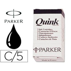 Tinta ESTILOGRAFICA Parker negra 5 cartutxos