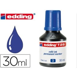 Tinta para llenar marcadores Edding 30ml. azul