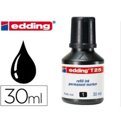 Tinta para llenar marcadores Edding 30ml. Negro