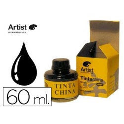 Tinta xinesa Artist negra 60ml.