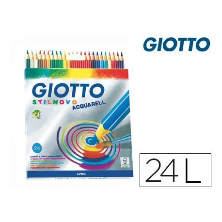 Estoig llapis Giotto Stilnovo Acquarello 24u.