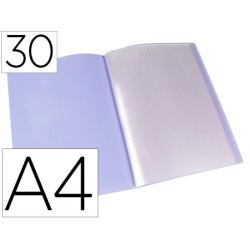 Carpeta 30 fundes A4 lavanda opac