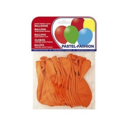 Globo pastel naranja 20u.