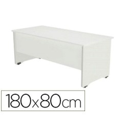 Mesa rectangular Work blanco 180x80cm.