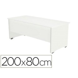 Mesa rectangular Work blanco 200x80cm.