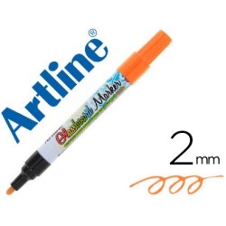 Retolador Artline glass marker vidre taronja fluor