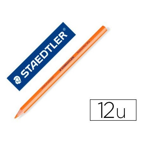 Lápiz fluorescente Staedtler Top Star naranja 12u.