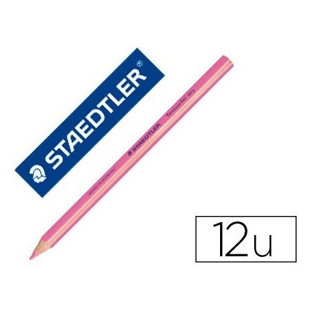 Lápiz fluorescente Staedtler Top Star rosa 12u.