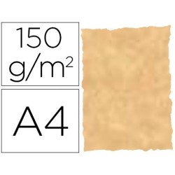 Paper pergamí A4 encunyat 150gr parchment ocre 25 fulls