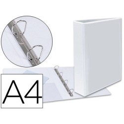 Carpeta personalitzable 4 anelles Esselte Plus A4 40mm. blanc