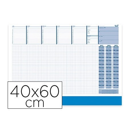 Planning de sobretaula setmanal Quo Vadis 40x60cm.