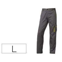 Pantalons de treball Deltaplus gris verd talla L