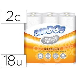 Papel higiénico Amoos 18u.